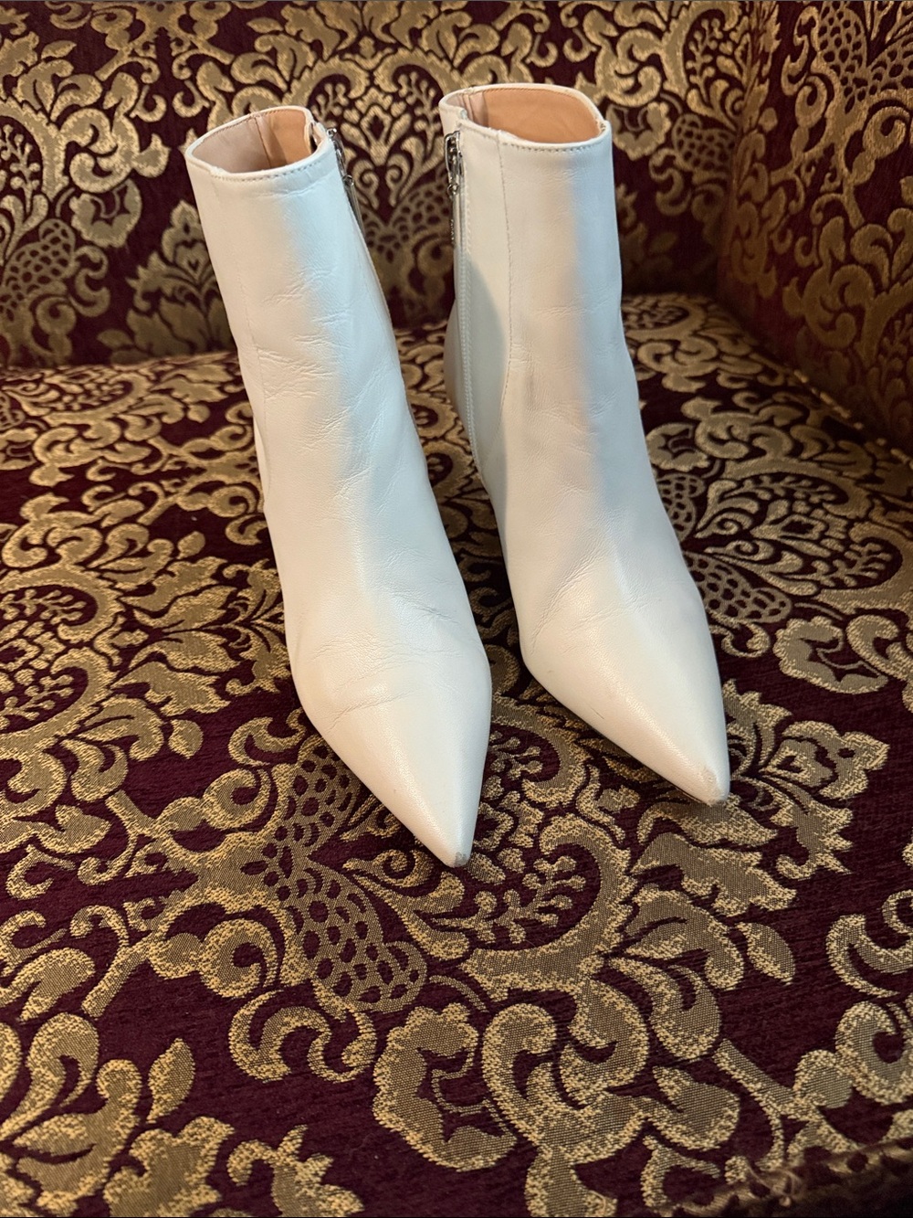Schutz Bette Pearl Pointed Toe Ankle Boots - Women